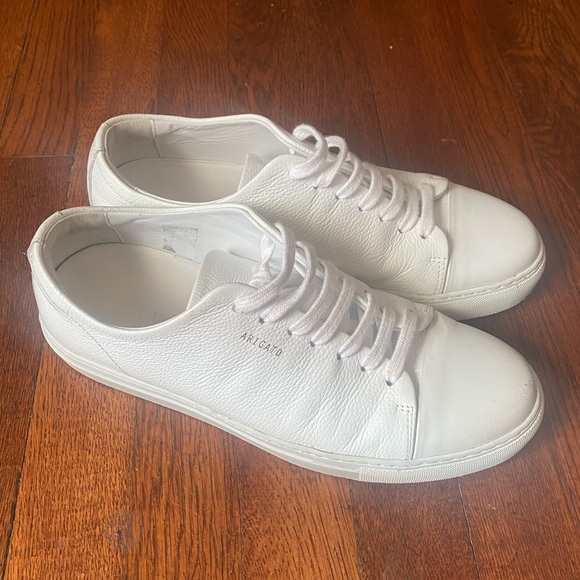 Axel Arigato White Cap Toe Minimalist Shoe Size 26032